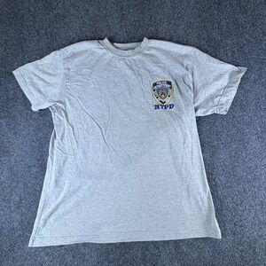 NYPD‎ Police Department New York City Graphic T-Shirt Gray XL Torkia 2006